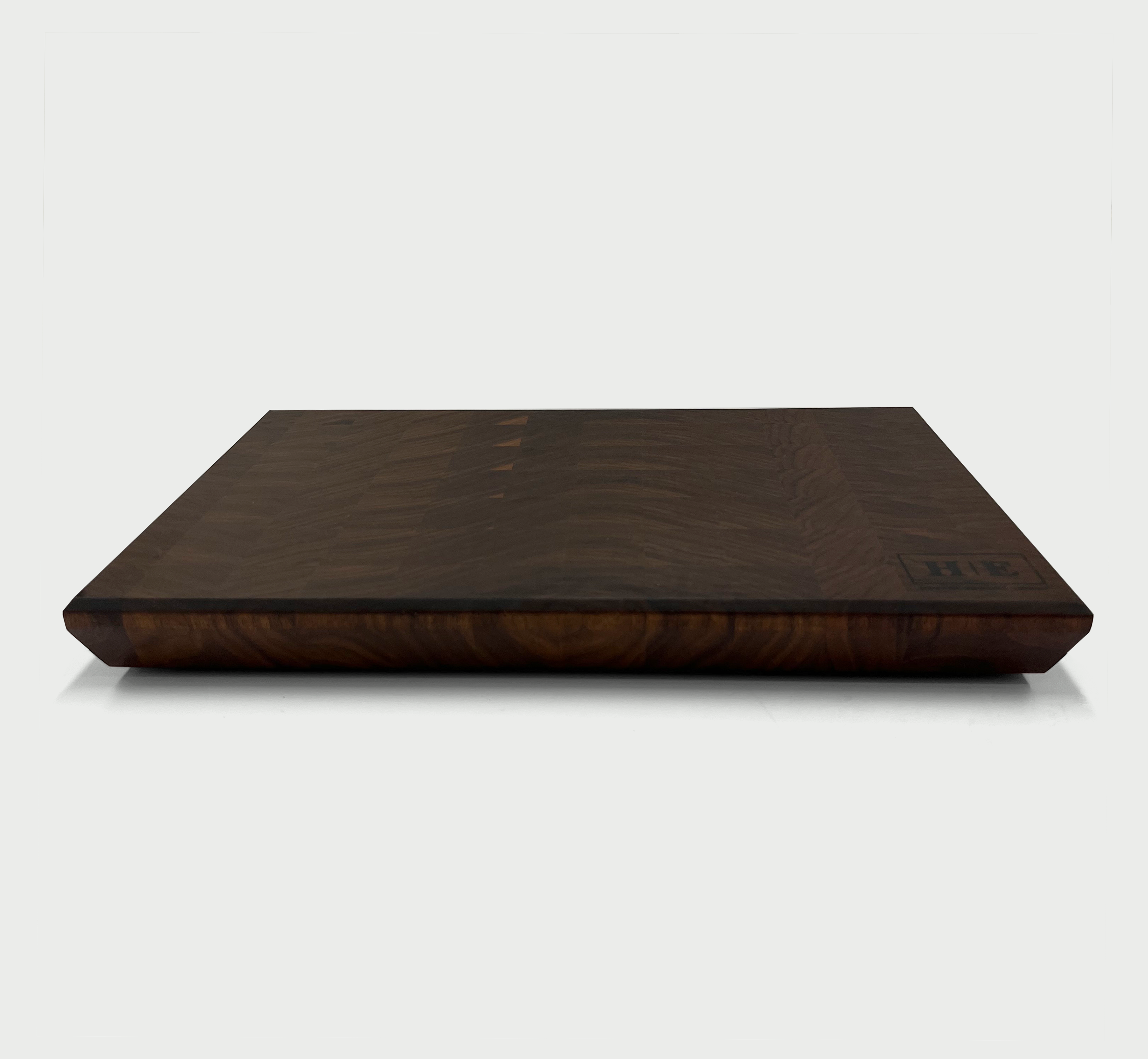 Small Black Walnut and Maple End Grain Cutting Board — Hunter Design Company